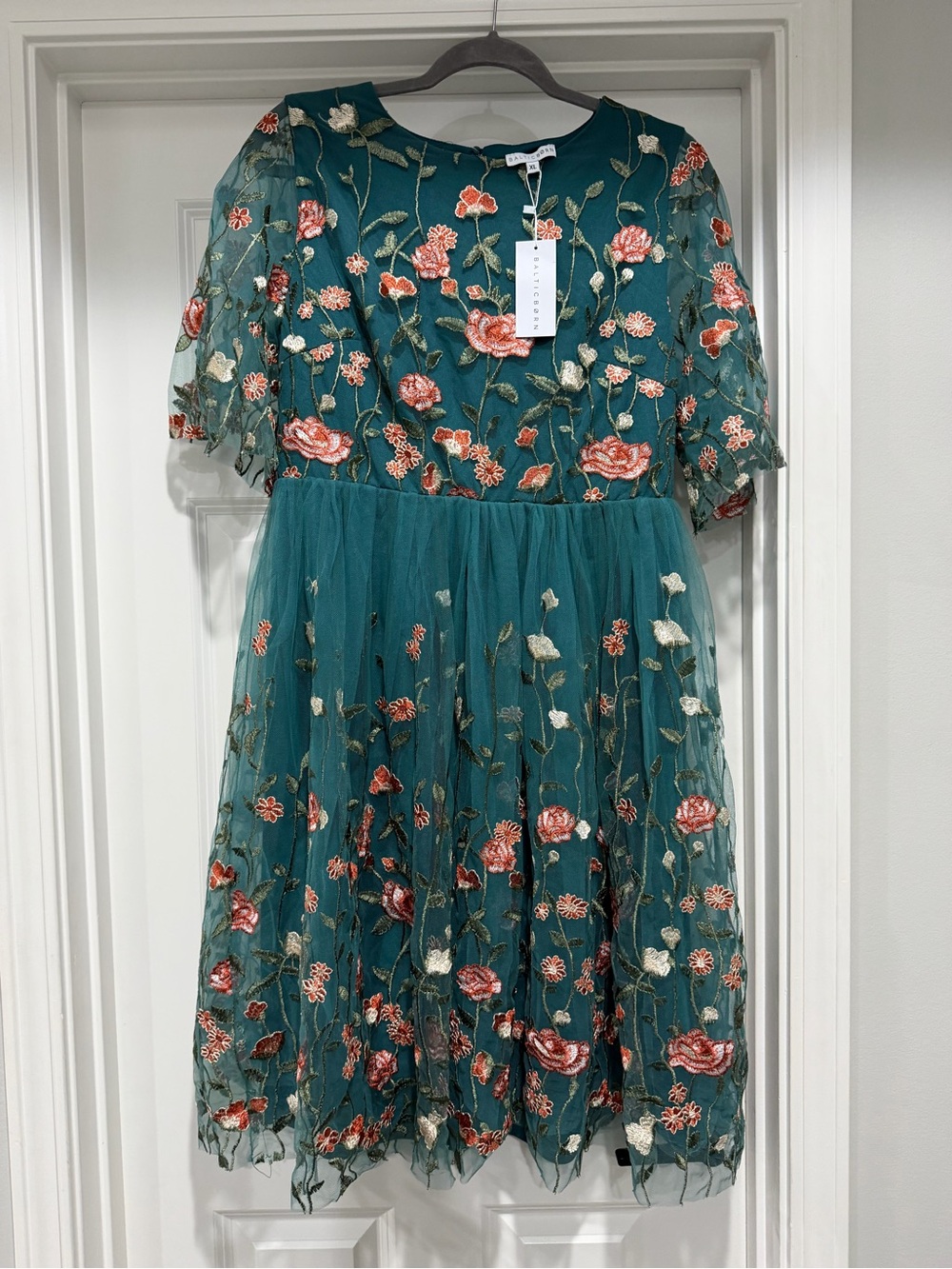 Baltic Born-Duchess Tulle Dress- Jade Garden